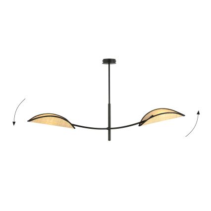 Ripplühter LOTUS 2xE14/10W/230V must/beež