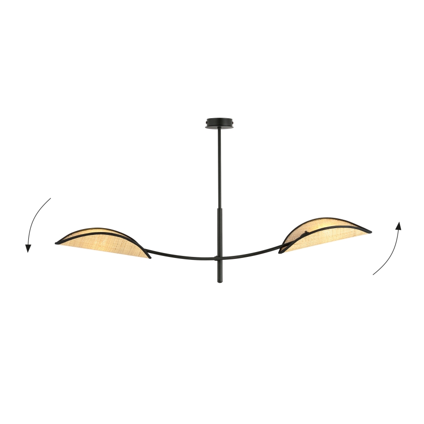 Ripplühter LOTUS 2xE14/10W/230V must/beež