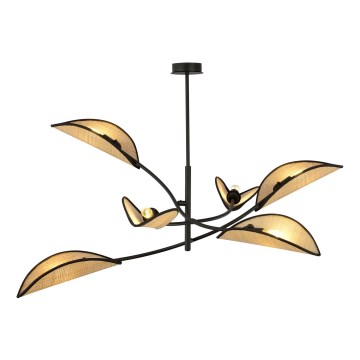 Ripplühter LOTUS 6xE14/10W/230V must/beež
