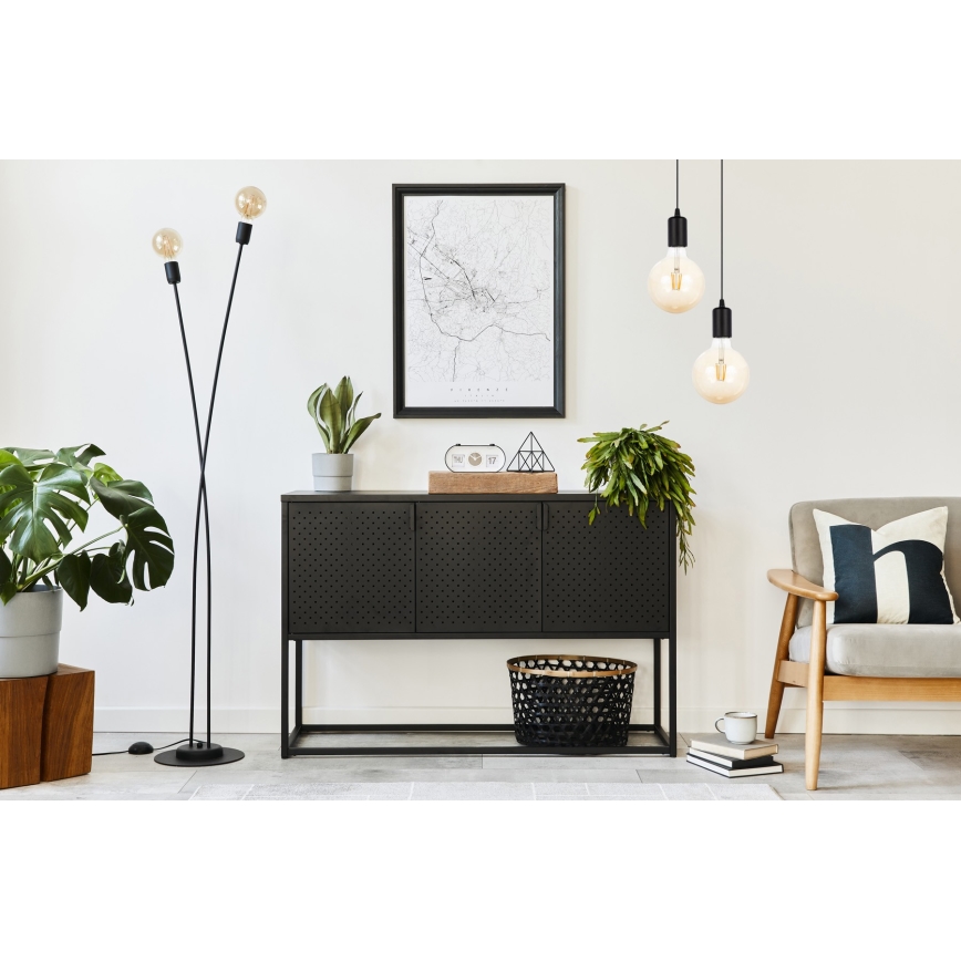 Ripplühter MIROS 2xE27/60W/230V ümmargune must
