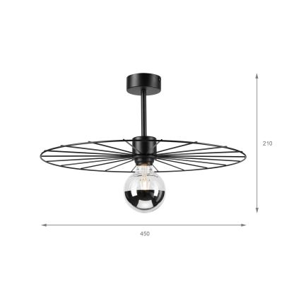 Ripplühter MONTANA 1xE27/15W/230V d. 45 cm must