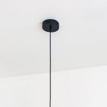 Ripplühter riputuskaabliga VESPER 1xE27/15W/230, läbimõõt 30 cm, must/kuldne