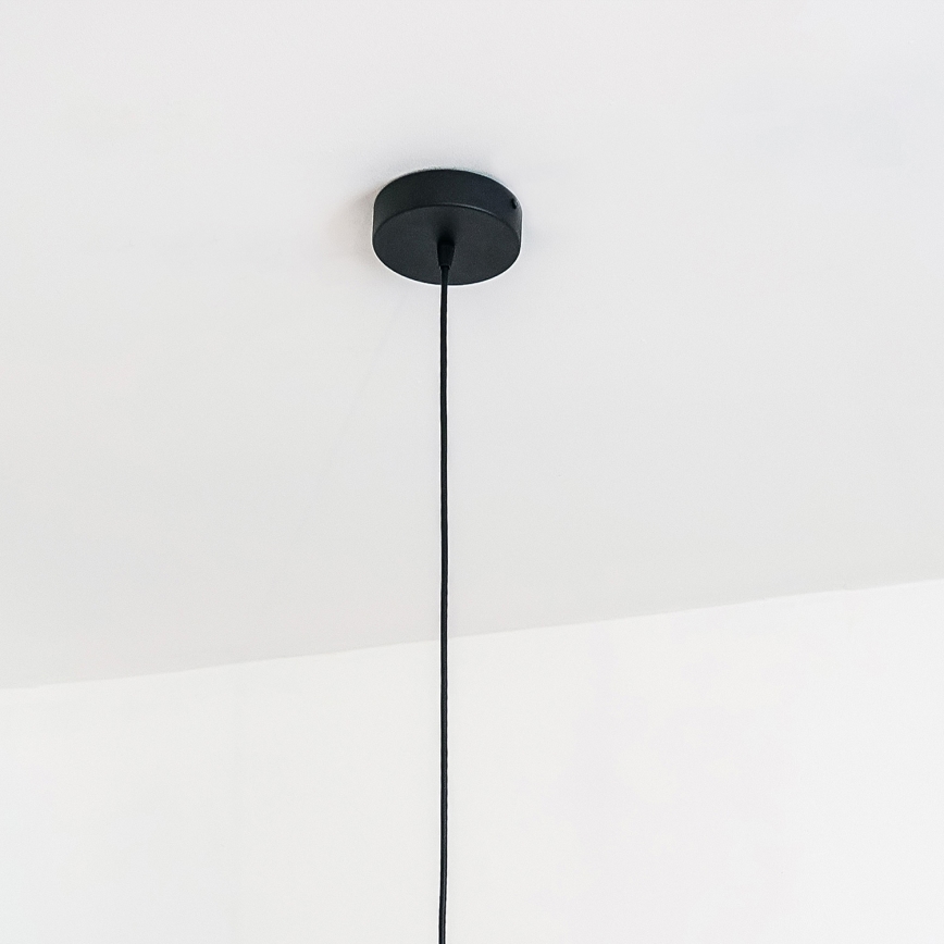 Ripplühter riputuskaabliga VESPER 1xE27/15W/230, läbimõõt 30 cm, must/kuldne