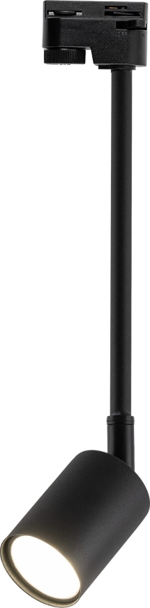 Ripplühter ühefaasilise rööbassüsteemi jaoks TOP 1xGU10/10W/230V must