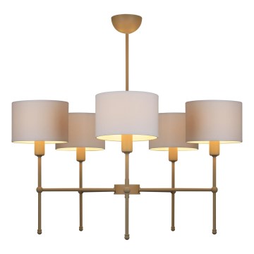 Ripplühter varrega MADELA 5xE14/40W/230V valge/beež