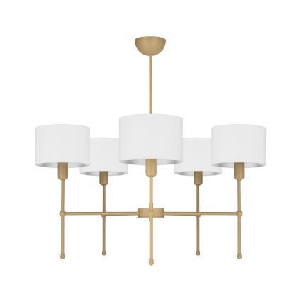 Ripplühter varrega MADELA 5xE14/40W/230V valge/beež