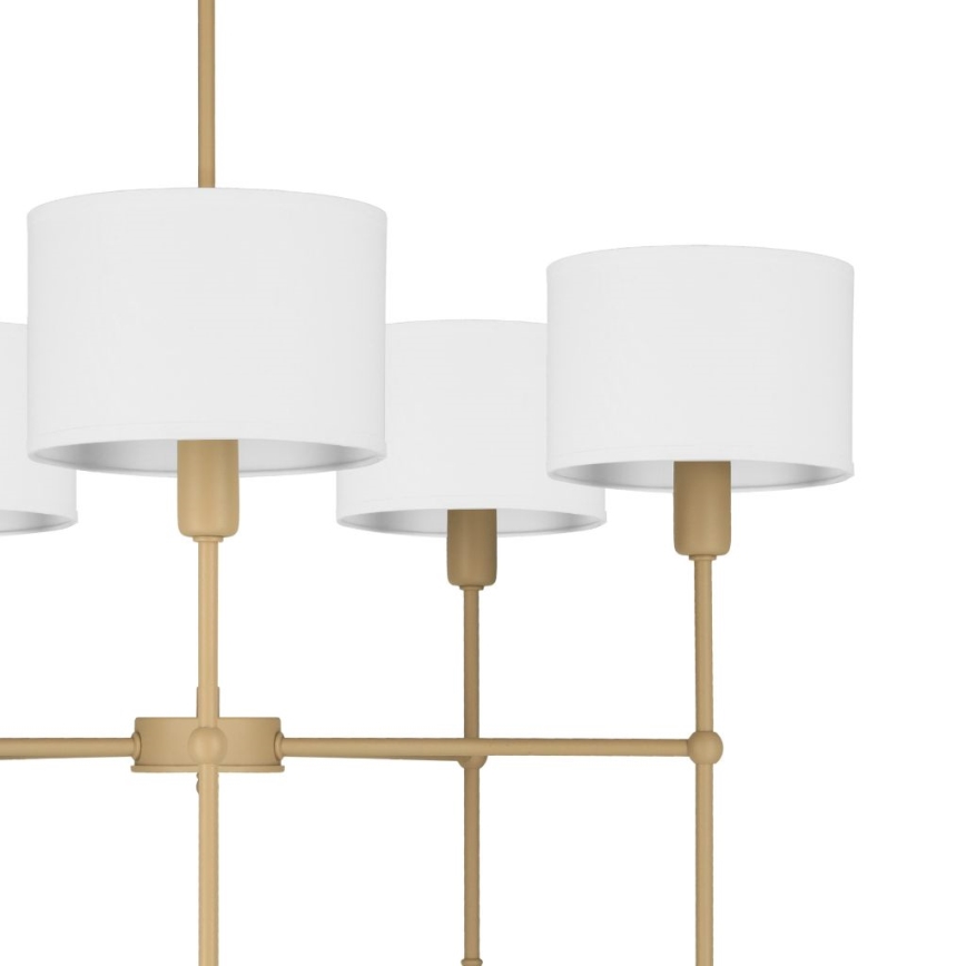 Ripplühter varrega MADELA 5xE14/40W/230V valge/beež