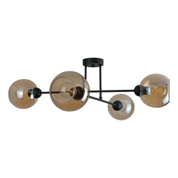 Ripplühter VASCO 4xE27/60W/230V must/suitsune beež