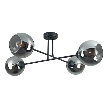 Ripplühter VASCO 4xE27/60W/230V must/suitsune must