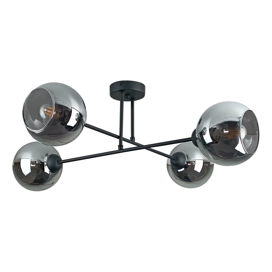 Ripplühter VASCO 4xE27/60W/230V must/suitsune must