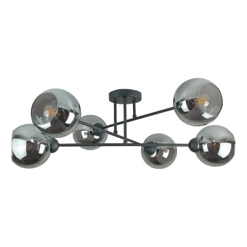 Ripplühter VASCO 6xE27/60W/230V must/suitsune must