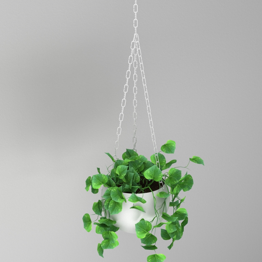 Rippuv lillepott 155x27 cm valge