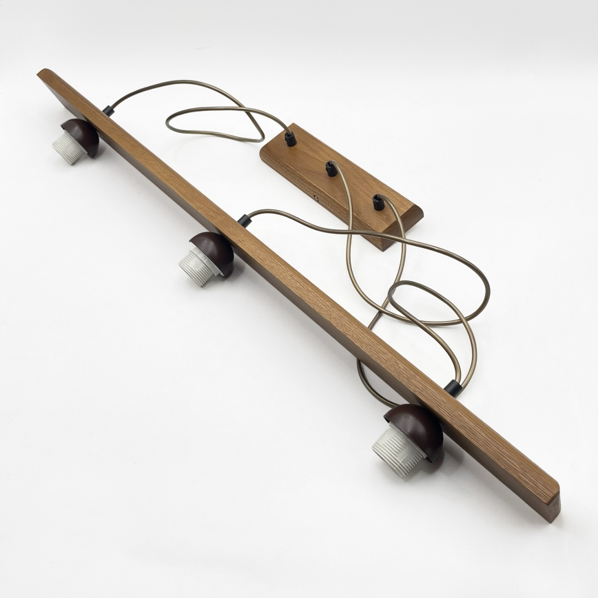 Rippvalgusti AIDA 3xE27/15W/230V Ø 25 cm tamm/kreemjas