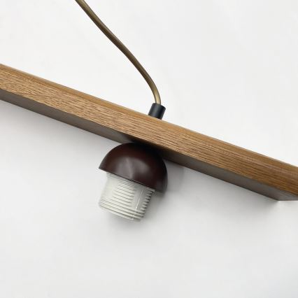 Rippvalgusti AIDA 3xE27/15W/230V Ø 25 cm tamm/kreemjas