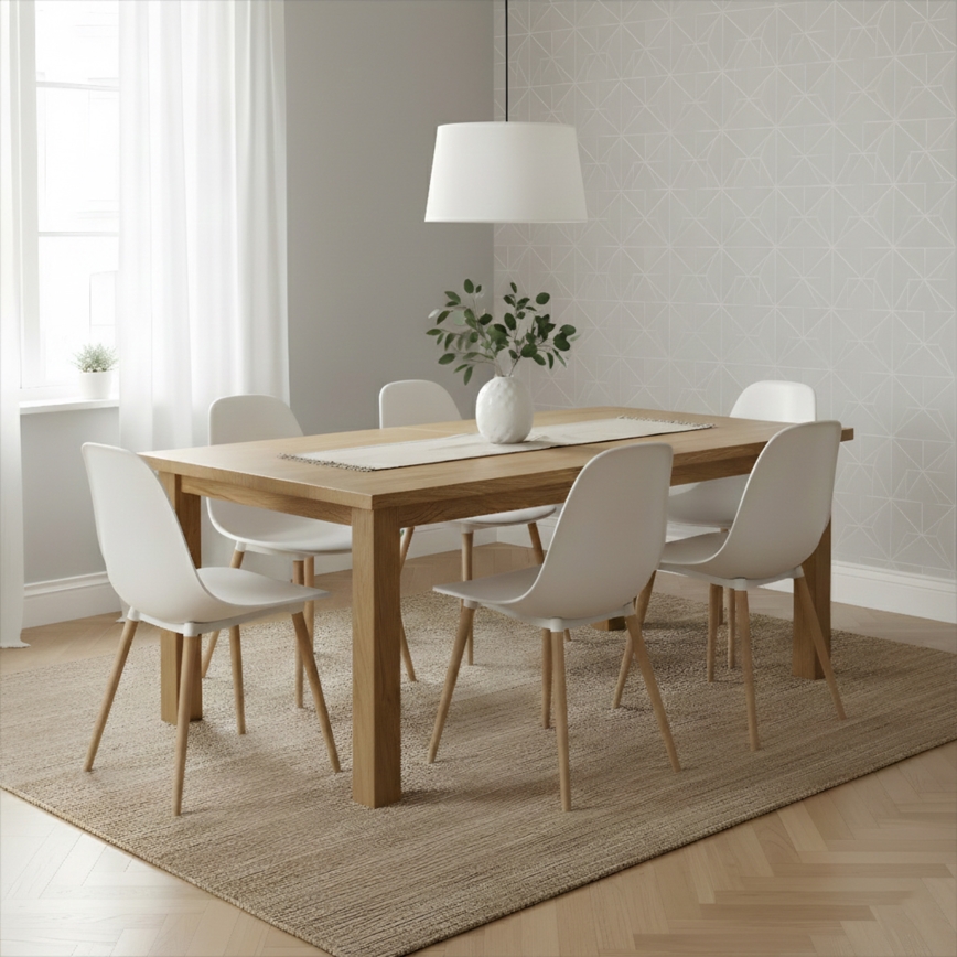 Rippvalgusti AIDA, kaabliga, 1xE27/60W/230V, Ø 35 cm, tamm/pähkel/valge