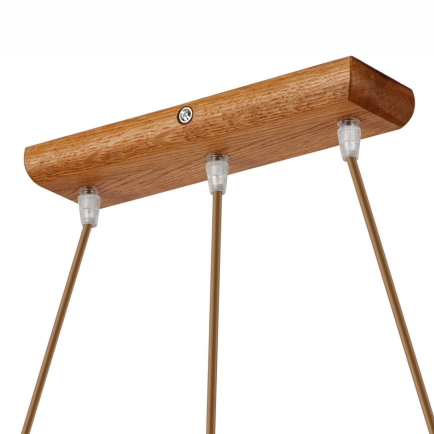 Rippvalgusti AIDA kaabliga 3xE27/60W/230V, läbimõõt 25 cm, tamm