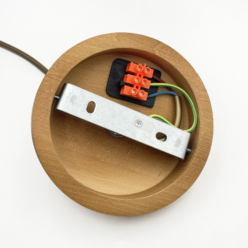 Rippvalgusti AIDA kaablil 1xE27/60W/230V läbimõõt 25 cm tamm/pruun/valge