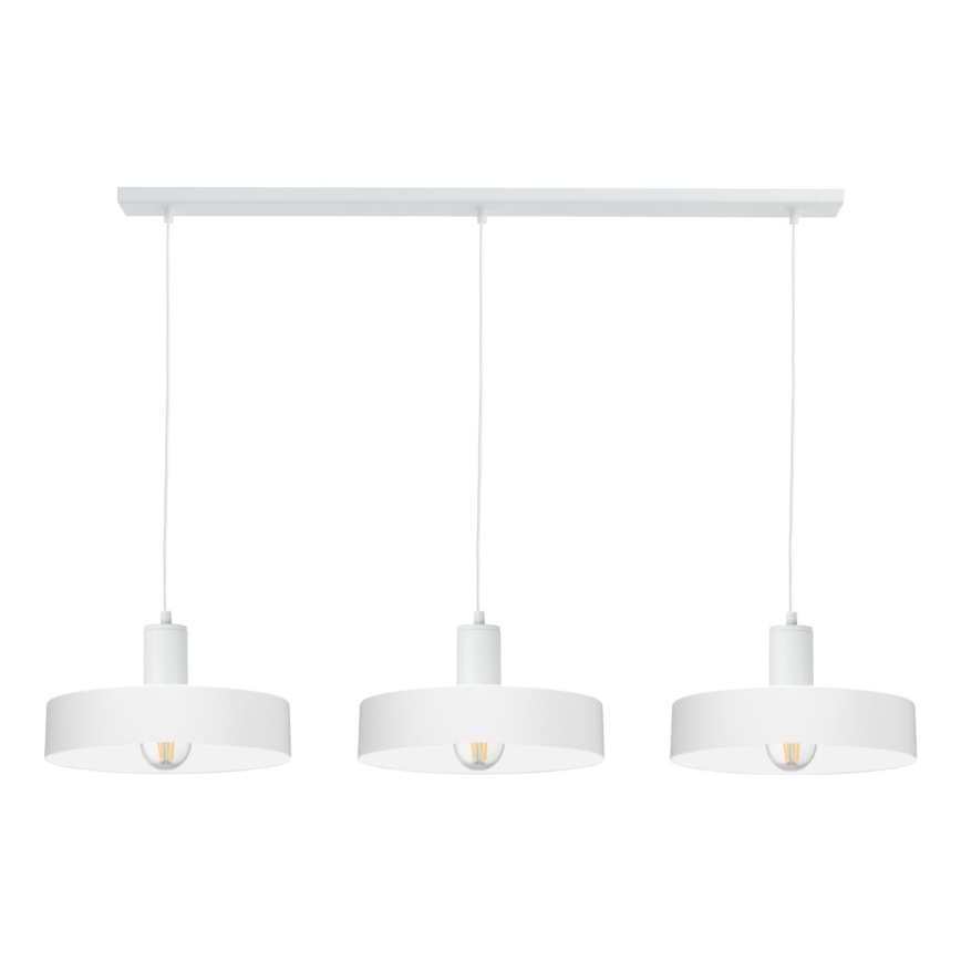 Rippvalgusti ARCANE kaabliga 3xE27/60W/230V, valge