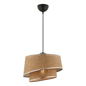Rippvalgusti BARETTE 1xE27/60W/230V pruun/läikiv kroom