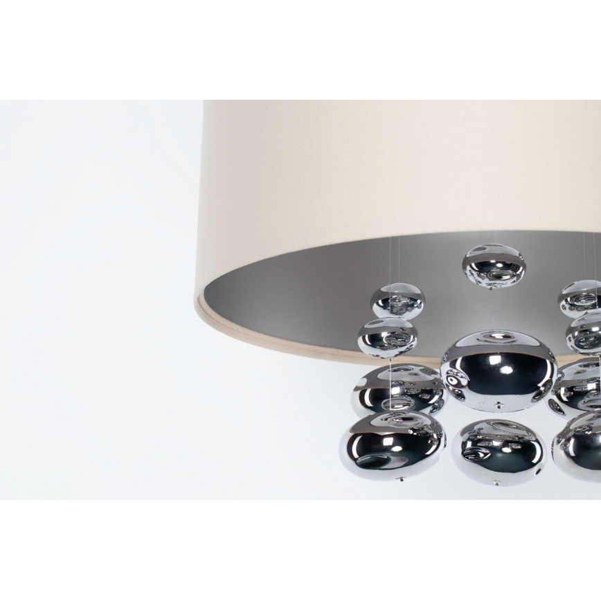 Rippvalgusti BUBBLE kaabliga, 1×E27/60W/230V, Ø 40 cm, beež