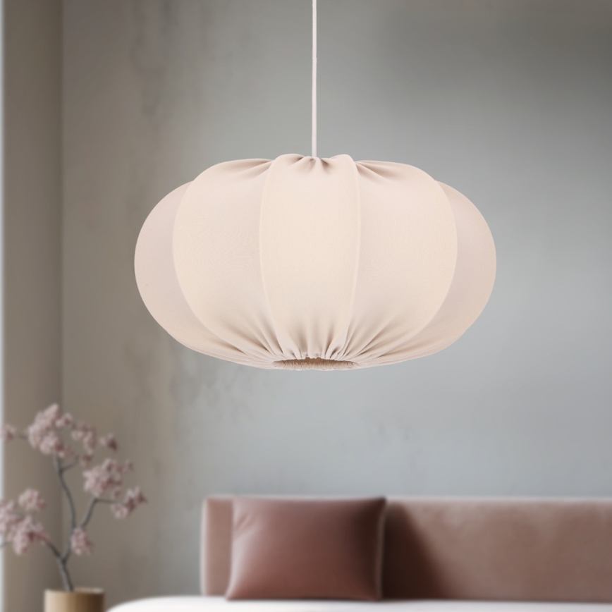 Rippvalgusti CAFEE 1xE27/40W/230V diameeter 52 cm beež