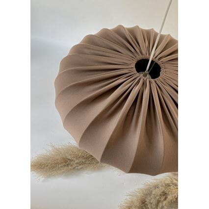 Rippvalgusti CAFEE 1xE27/40W/230V läbimõõt 52 cm pruun