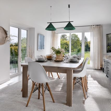 Rippvalgusti CAPITAL kaabliga 2xGX53/15W/230V roheline