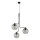 Rippvalgusti CESAR kaabliga 3xE27/15W/230V must/suitsuhall