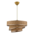 Rippvalgusti COUPER 1xE27/60W/230V pruun/kiiluv chrome