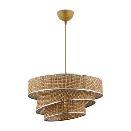 Rippvalgusti COUPER 1xE27/60W/230V pruun/kiiluv chrome