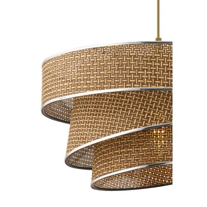 Rippvalgusti COUPER 1xE27/60W/230V pruun/kiiluv chrome