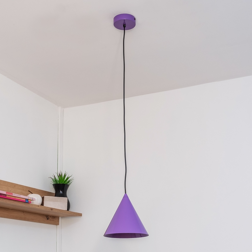 Rippvalgusti ETNA II, 1xE27/15W/230V, läbimõõt 18,5 cm, lilla