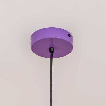 Rippvalgusti ETNA II kaabliga 1xE27/15W/230V, läbimõõt 25 cm, lilla