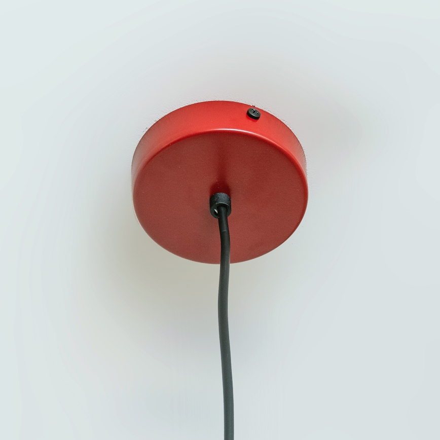 Rippvalgusti ETNA II trossil 1xE27/15W/230V, läbimõõt 18,5 cm, punane