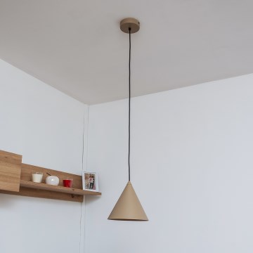 Rippvalgusti ETNA kaabliga 1xE27/15W/230V, läbimõõt 18,5 cm, beež