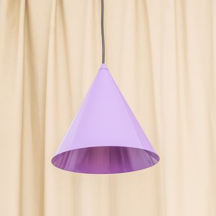 Rippvalgusti ETNA kaabliga 1xE27/15W/230V, läbimõõt 25 cm, lilla