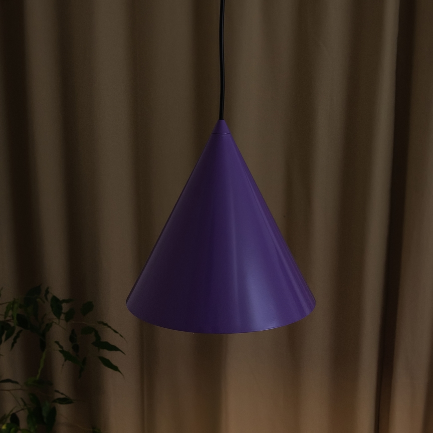 Rippvalgusti ETNA kaabliga 1xE27/15W/230V, läbimõõt 25 cm, lilla