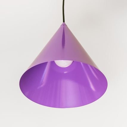 Rippvalgusti ETNA kaabliga 1xE27/15W/230V, läbimõõt 25 cm, lilla
