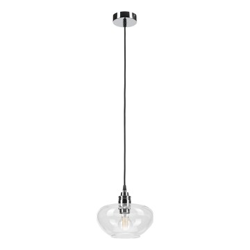 Rippvalgusti FLO kaabliga 1xE27/15W/230V läikiv kroom/selge