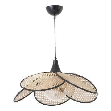 Rippvalgusti FUME 1xE27/40W/230V, läbimõõt 45 cm, must/beež