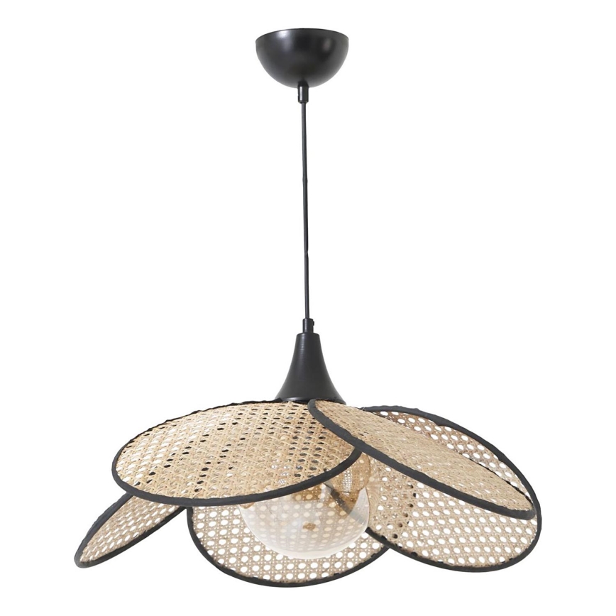 Rippvalgusti FUME 1xE27/40W/230V, läbimõõt 45 cm, must/beež
