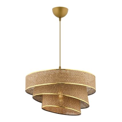 Rippvalgusti juhtmega COUPER 1xE27/60W/230V pruun/kuldne
