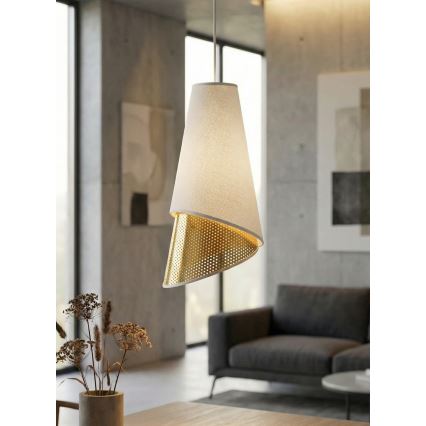 Rippvalgusti juhtmega MODA 3xE27/15W/230V valge/kuldne