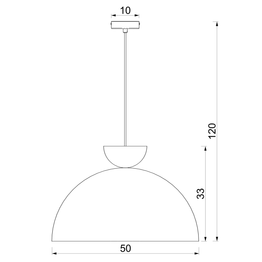 Rippvalgusti juhtmega NEVIS 1xE27/15W/230V Ø 50 cm kreemjas