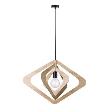 Rippvalgusti juhtmega ROXIE 1xE27/15W/230V pruun