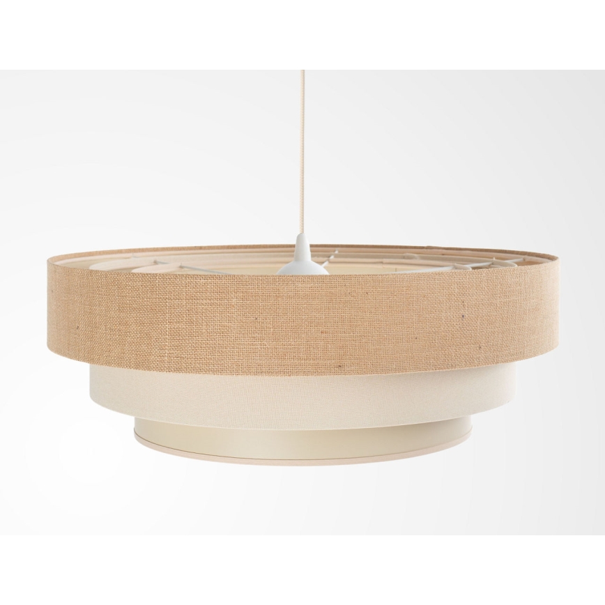 Rippvalgusti juhtmega TRINITI 1xE27/60W/230V, läbimõõt 40 cm, beež/kreem