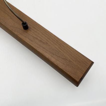 Rippvalgusti juhtmel AIDA 2xE27/15W/230V Ø 35 cm tamm/kreemjas