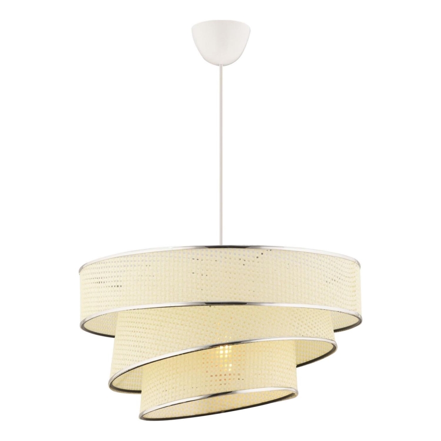 Rippvalgusti juhtmel COUPER 1xE27/60W/230V valge/läikiv kroom