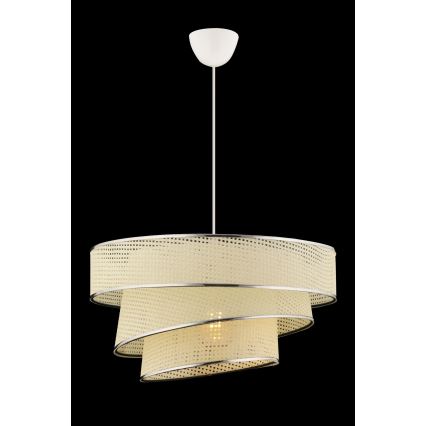 Rippvalgusti juhtmel COUPER 1xE27/60W/230V valge/läikiv kroom