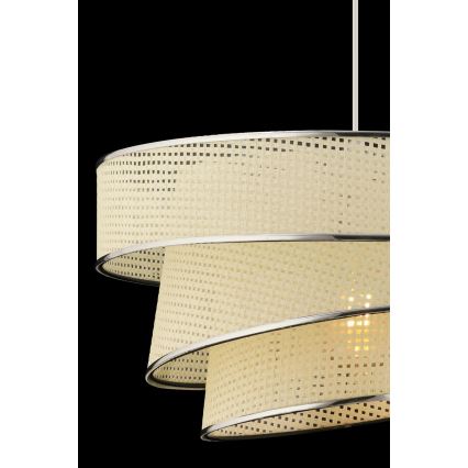 Rippvalgusti juhtmel COUPER 1xE27/60W/230V valge/läikiv kroom